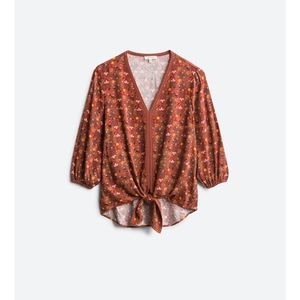Max Studio Front-Tie Top